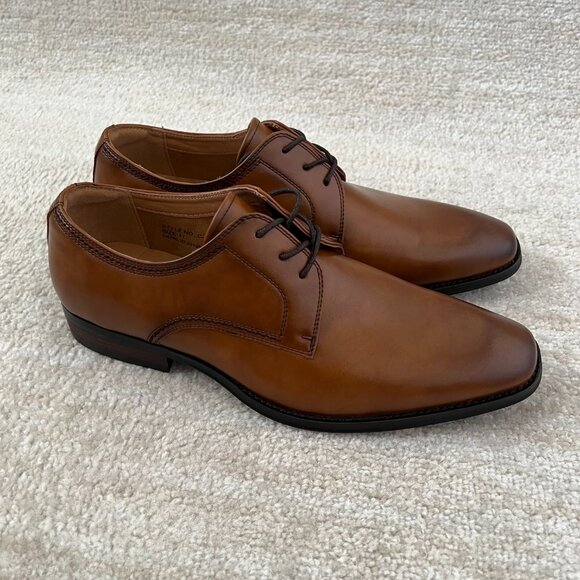 Santino Luciano Brown Memory Foam Dress Shoes 11 - Picture 3 of 8